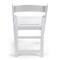Atlas Commercial Products TitanPRO White Resin Folding Chair with Slatted Seat RFCSL6WH - alternate 2